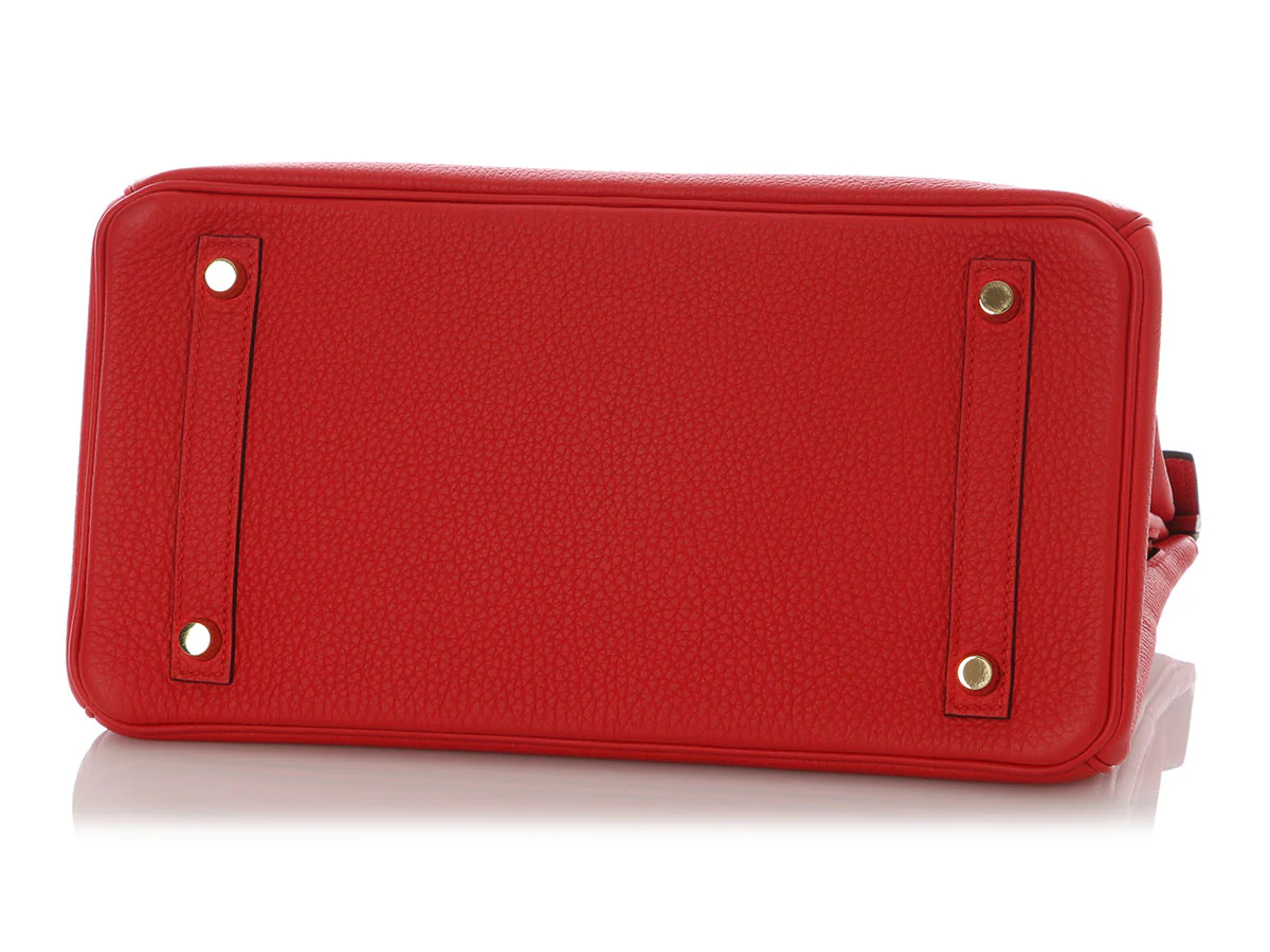 Hermès Rouge de Coeur Togo Birkin 30 - Image 6