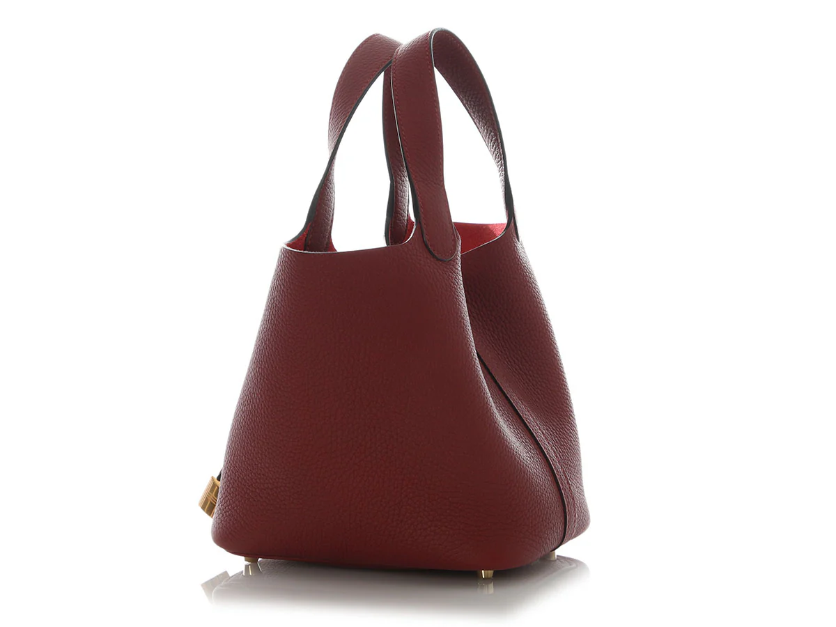 Hermès Rouge H Clémence Picotin Lock 18 - Image 3