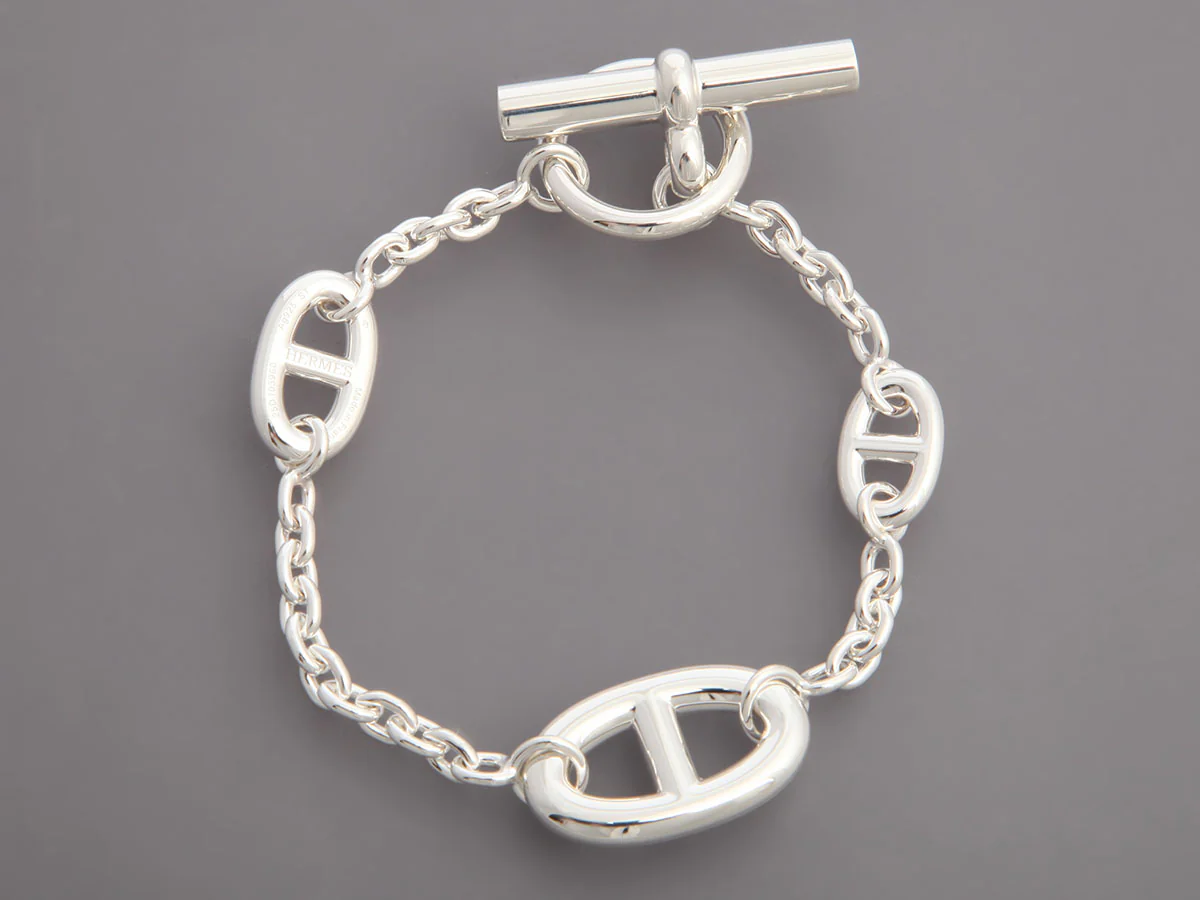 Hermès Small Sterling Silver Farandole Bracelet - Image 2