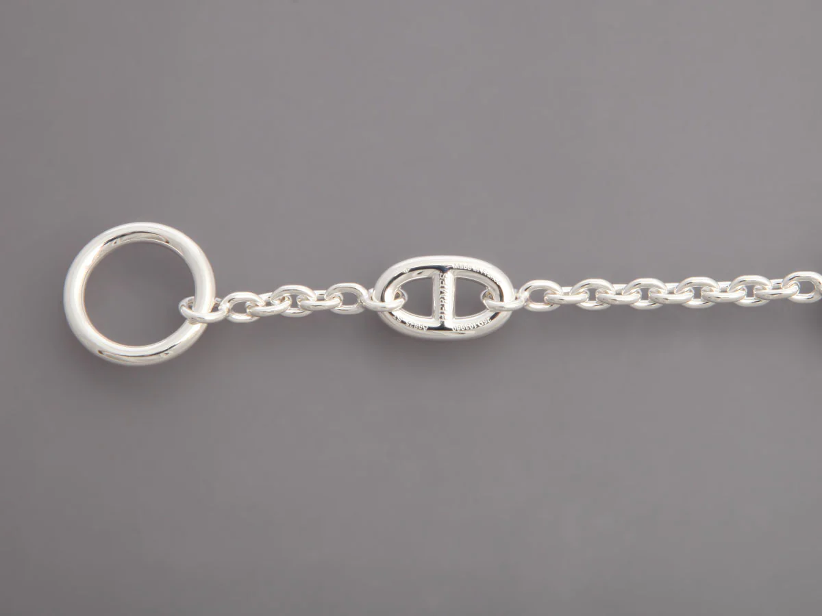 Hermès Small Sterling Silver Farandole Bracelet - Image 4