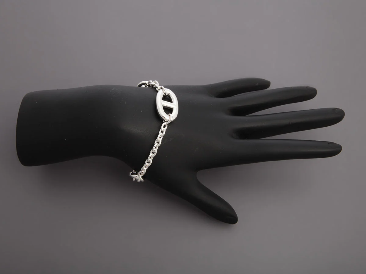 Hermès Small Sterling Silver Farandole Bracelet - Image 5