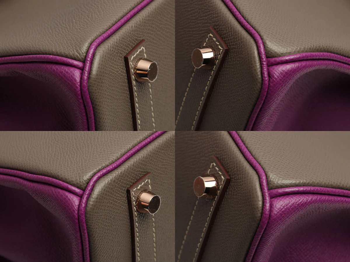Hermès SO Etain and Anemone Epsom Birkin 30 - Image 10