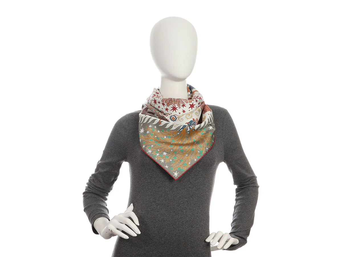 Hermès Sous le Charme d’Orphée Double Face Silk Scarf 90cm - Image 6