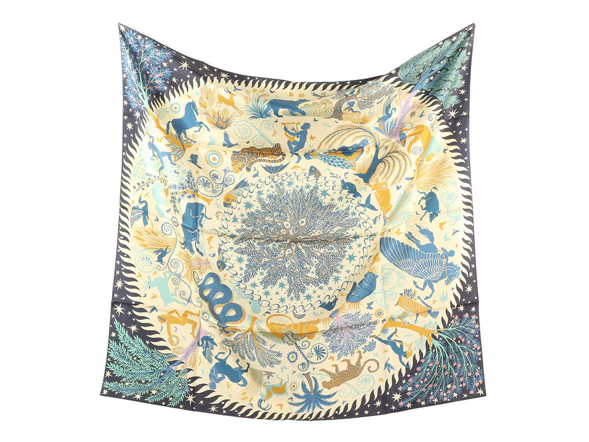 Hermès Sous le Charme d'Orphée Double Face Silk Scarf 90cm - Image 2