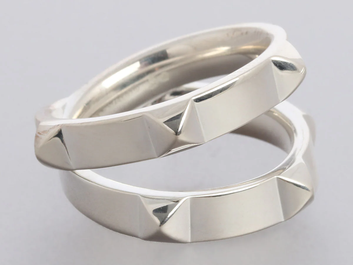Hermès Sterling Silver Clou d’H Ring - Image 2