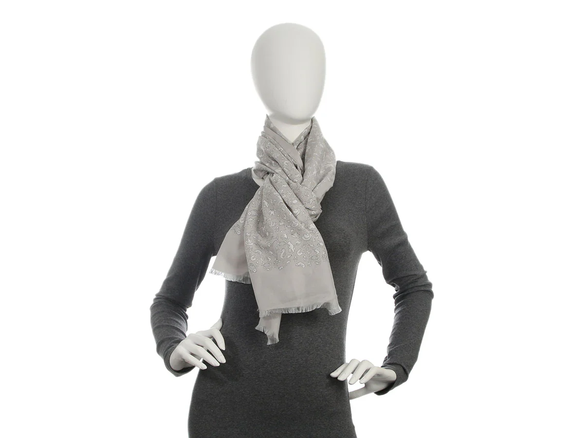 Hermès Summer Party Cotton and Silk Stole - Image 4