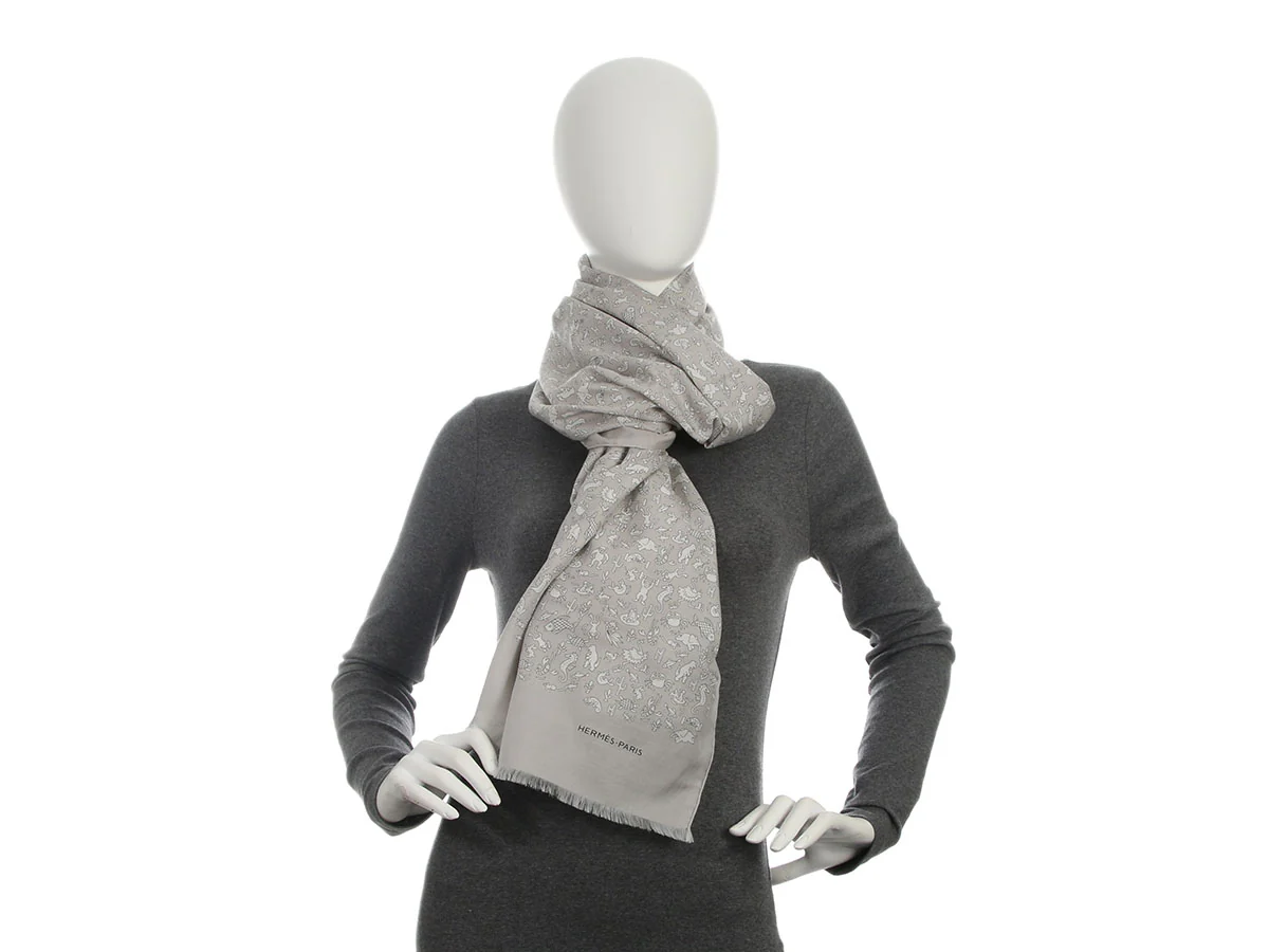 Hermès Summer Party Cotton and Silk Stole - Image 5