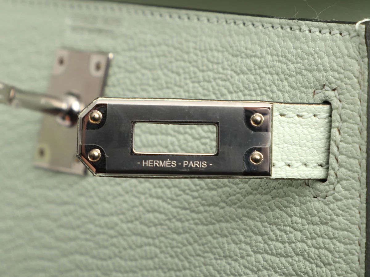 Hermès Mini Vert Fizz Chèvre Kelly 20 - Image 10