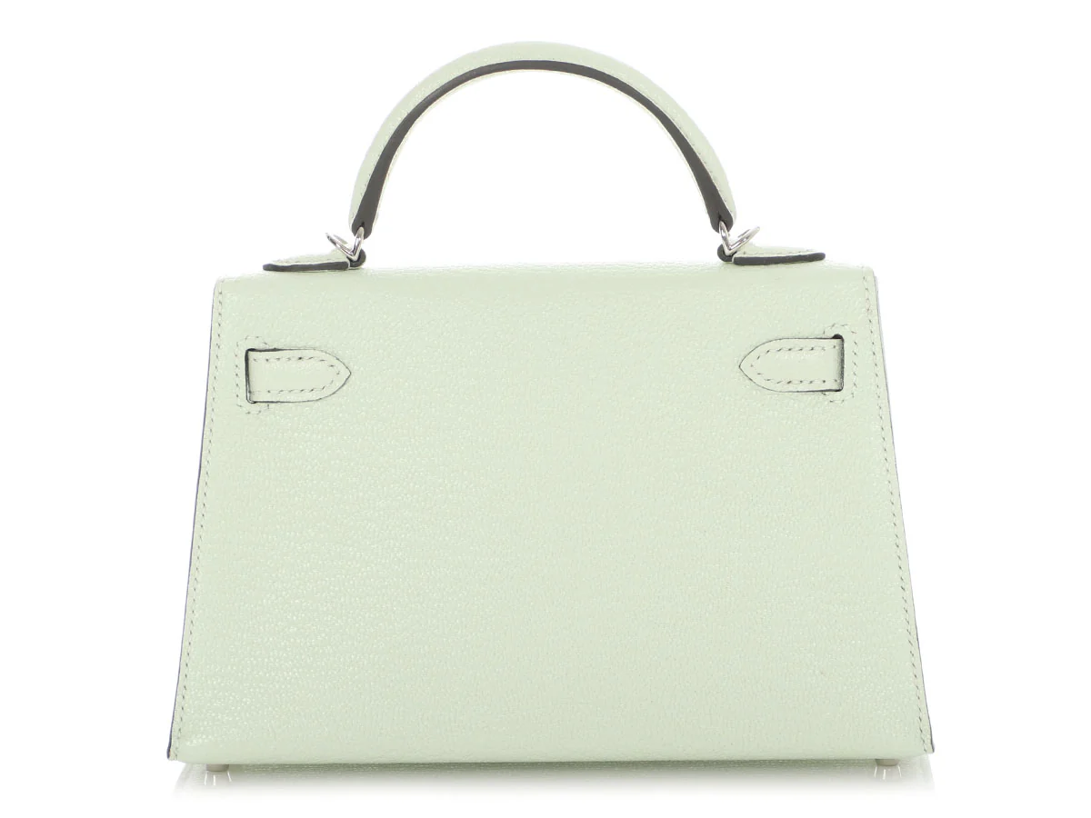 Hermès Mini Vert Fizz Chèvre Kelly 20 - Image 4