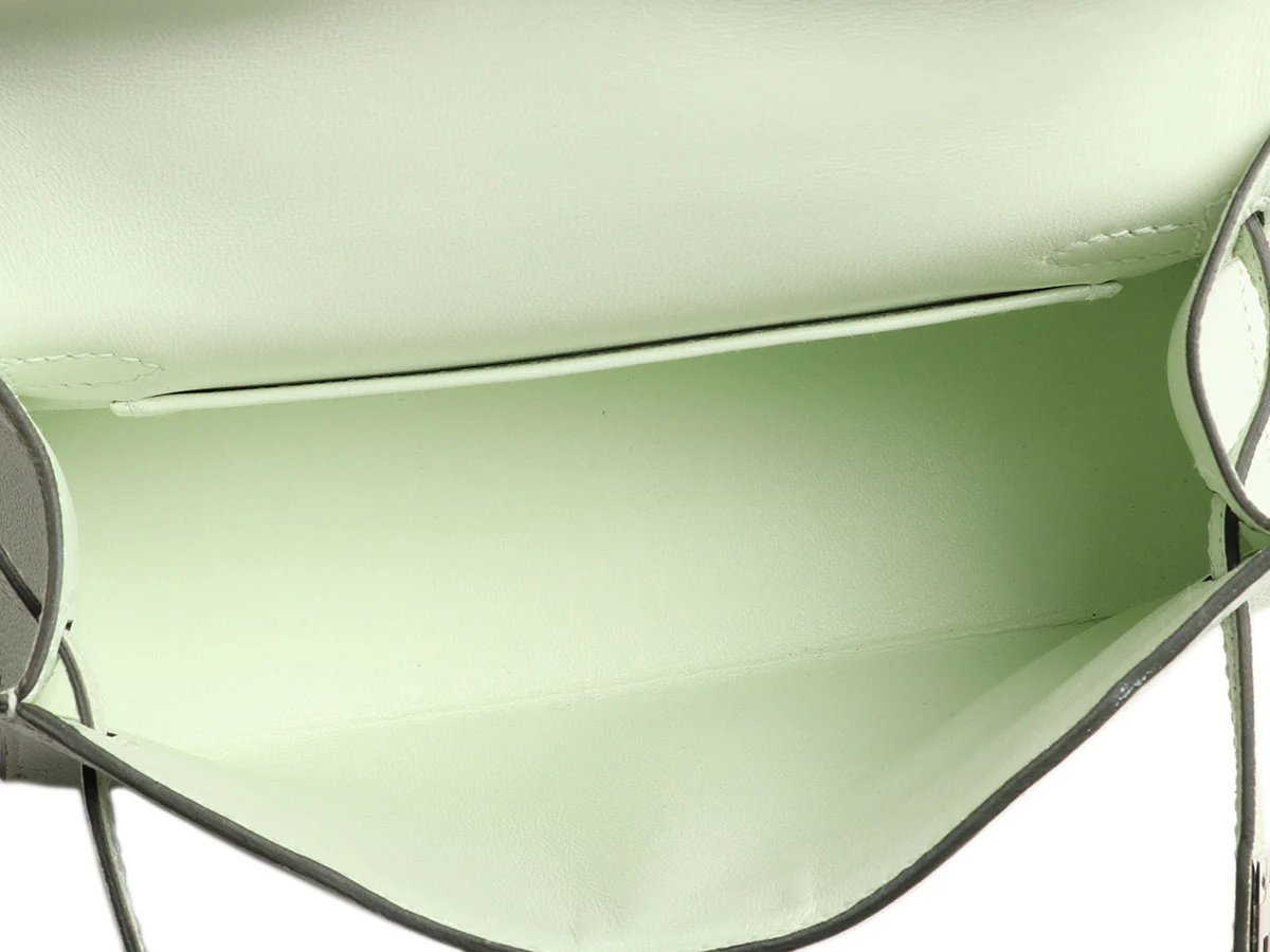 Hermès Mini Vert Fizz Chèvre Kelly 20 - Image 9