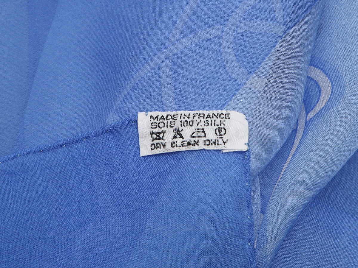 Hermès Vinci Silk Mousseline Shawl 140cm - Image 3