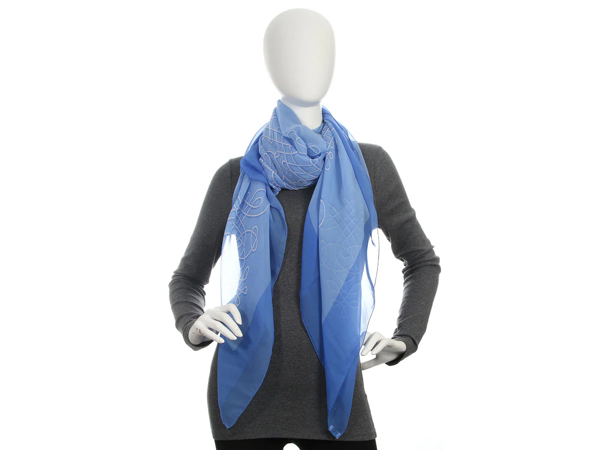 Hermès Vinci Silk Mousseline Shawl 140cm - Image 4