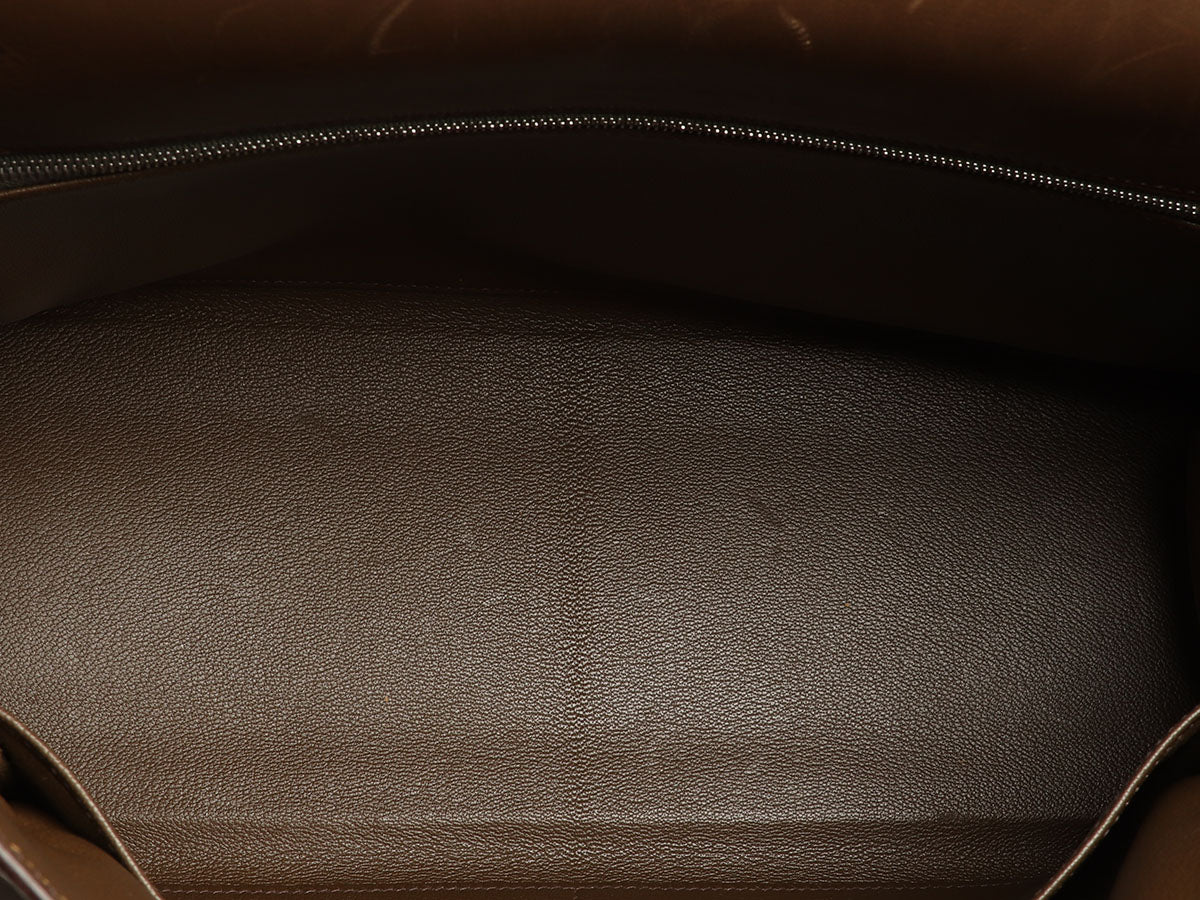 Hermès Vintage Olive Barenia Kelly 35 - Image 8