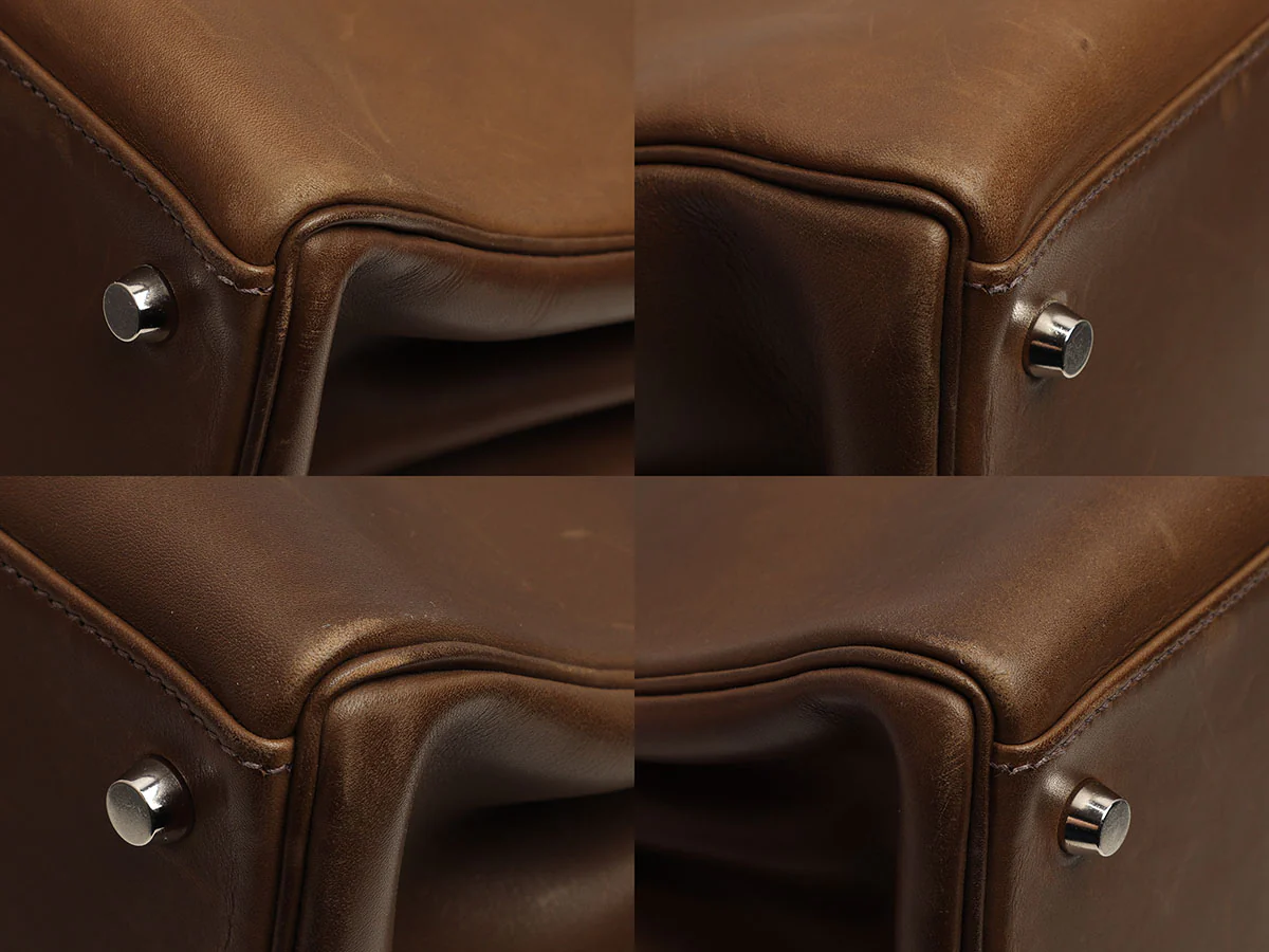 Hermès Vintage Olive Barenia Kelly 35 - Image 9