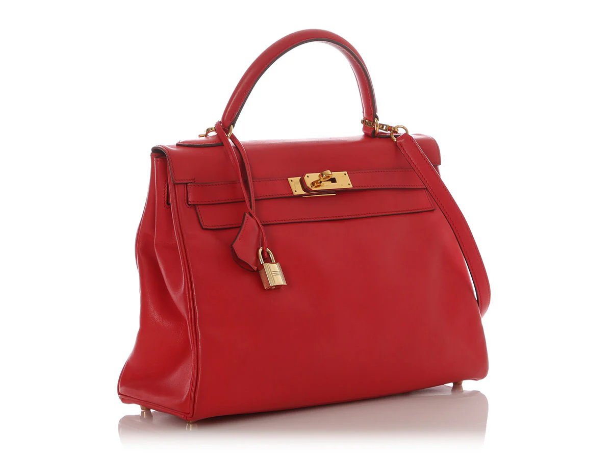 Hermès Vintage Red Swift Kelly 32 - Image 5