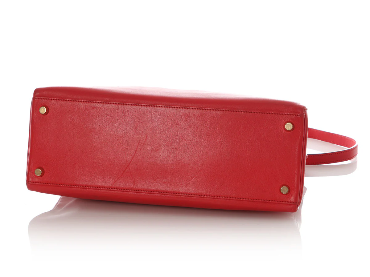Hermès Vintage Red Swift Kelly 32 - Image 7