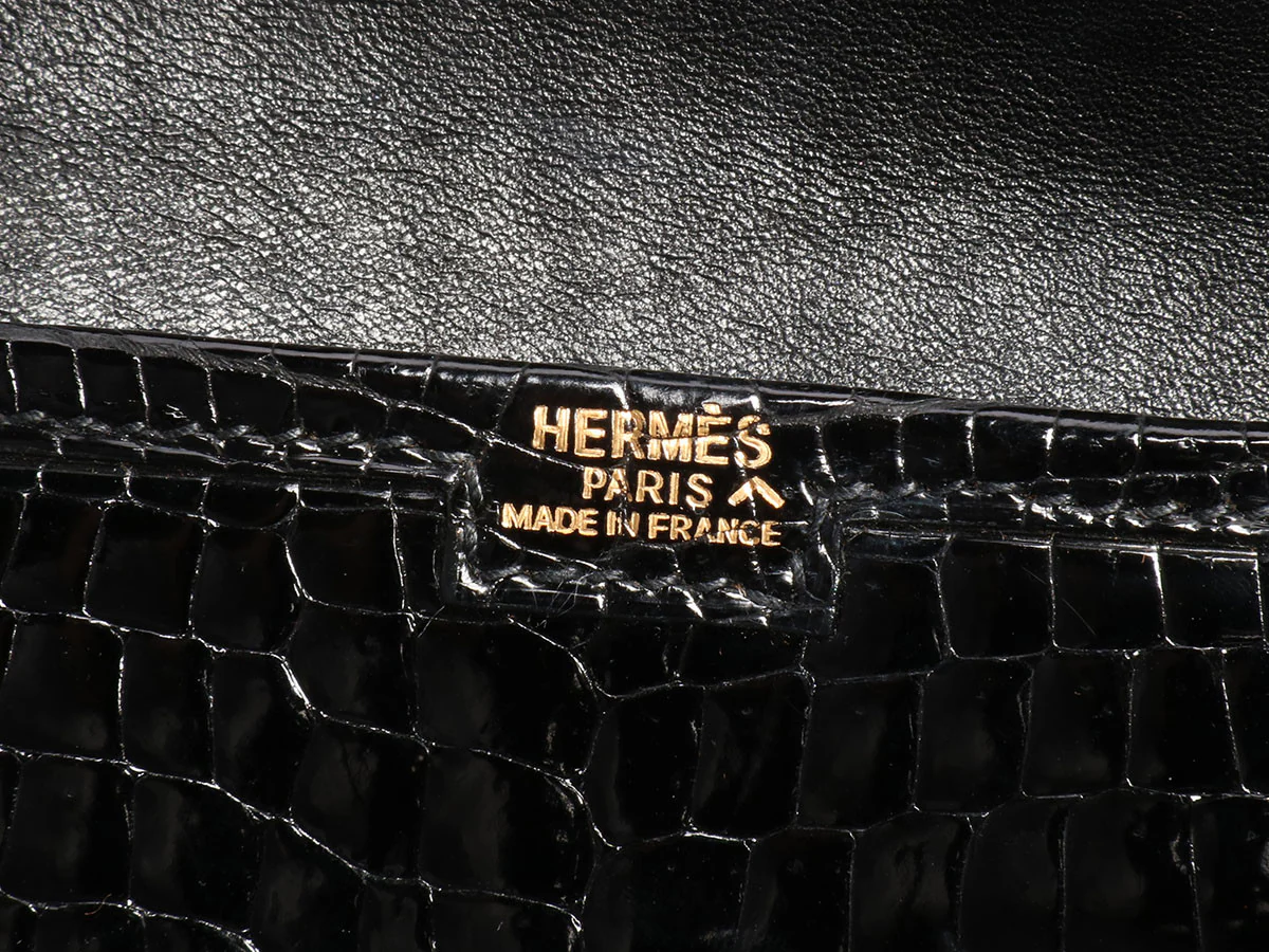 Hermès Black Crocodile Mini Jigé - Image 10