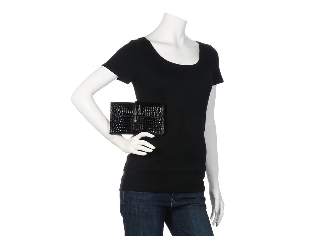 Hermès Black Crocodile Mini Jigé - Image 12