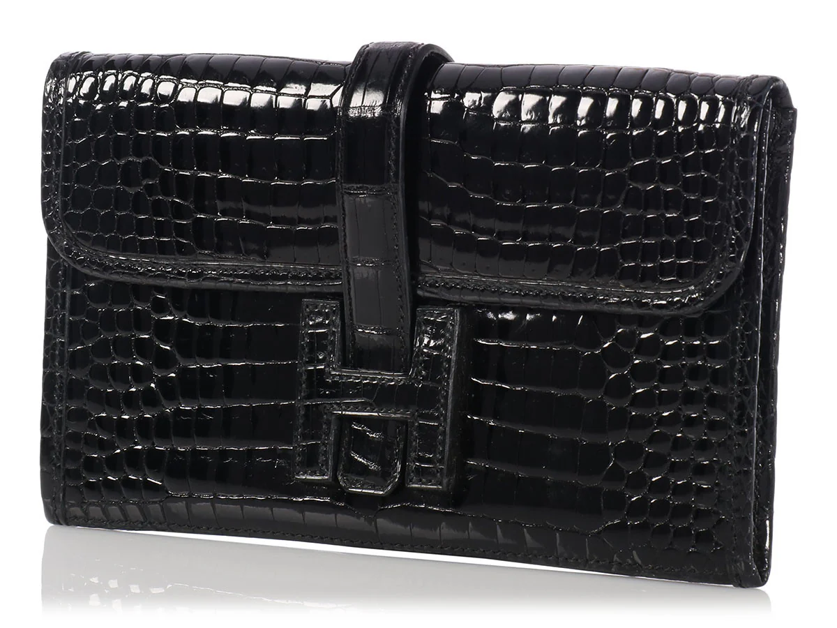 Hermès Black Crocodile Mini Jigé - Image 2