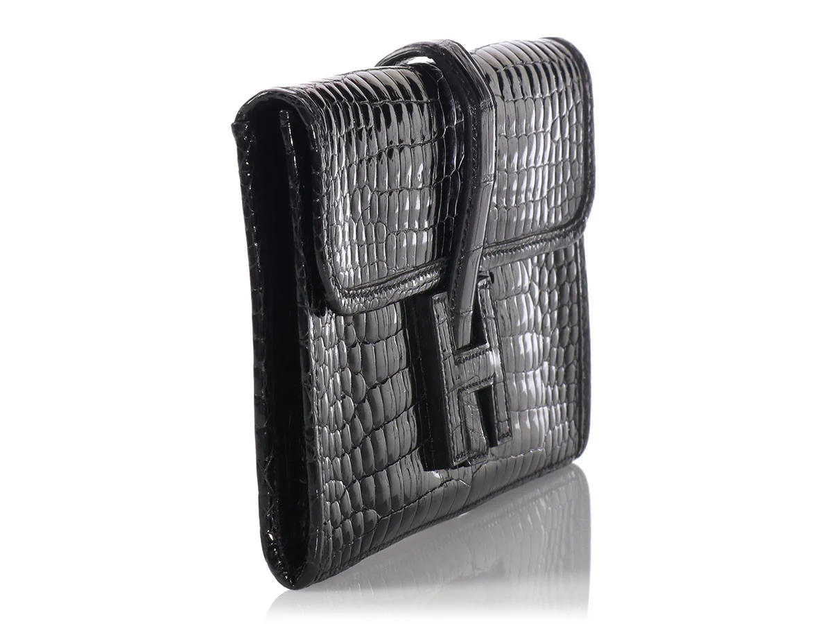Hermès Black Crocodile Mini Jigé - Image 5