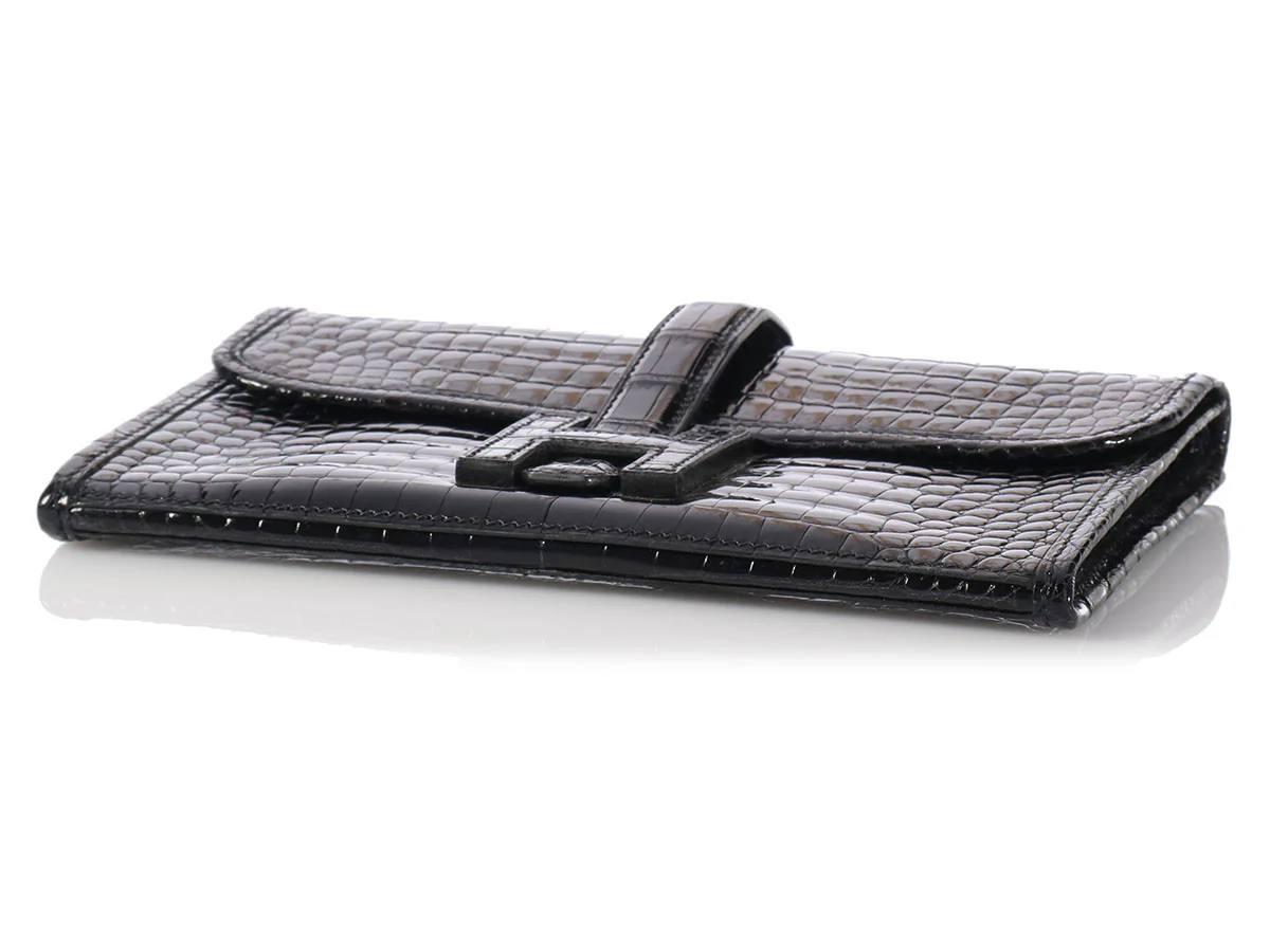 Hermès Black Crocodile Mini Jigé - Image 6