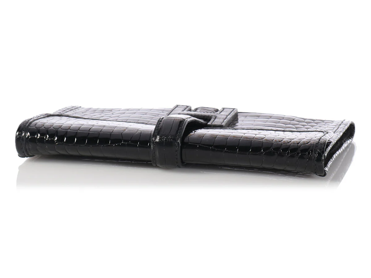 Hermès Black Crocodile Mini Jigé - Image 7