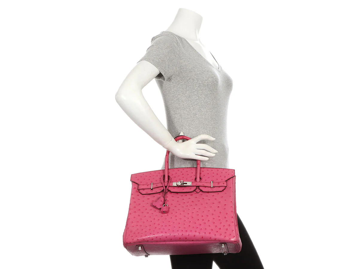 Hermès Fuchsia Ostrich Birkin 35 - Image 12