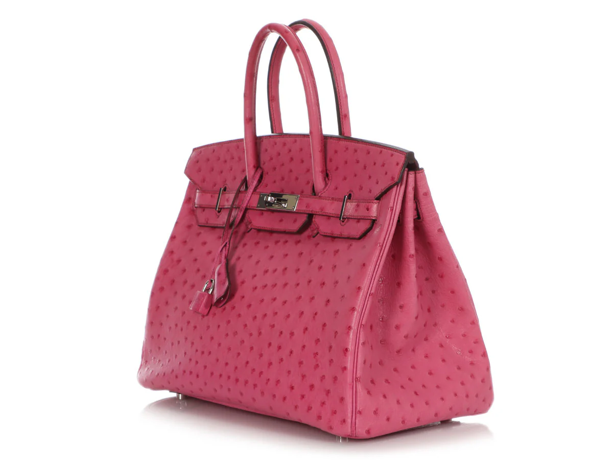 Hermès Fuchsia Ostrich Birkin 35 - Image 4