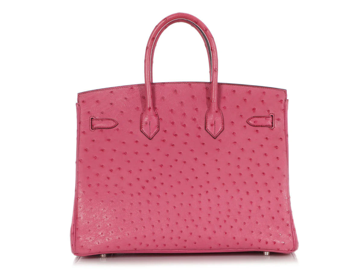 Hermès Fuchsia Ostrich Birkin 35 - Image 5
