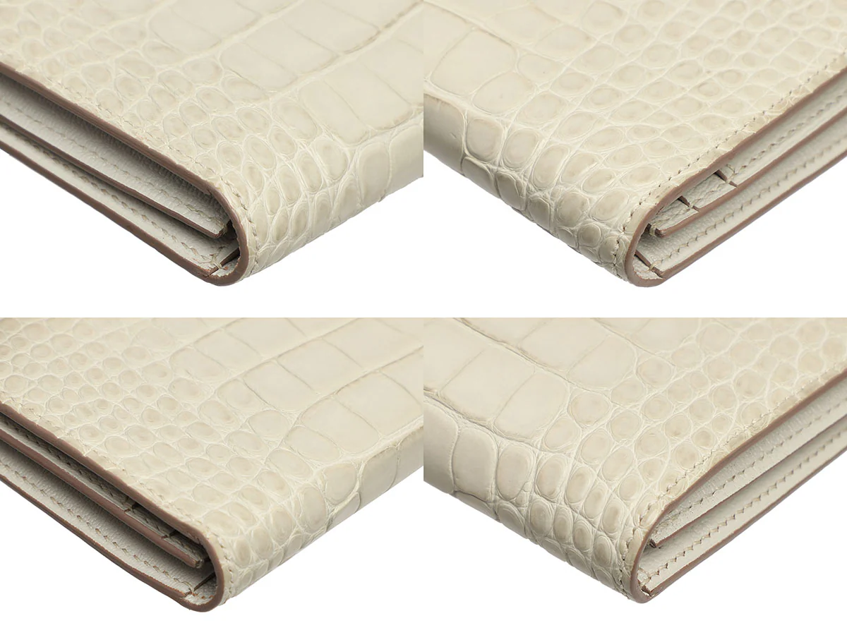 Hermès Béton Matte Alligator Béarn Wallet - Image 9