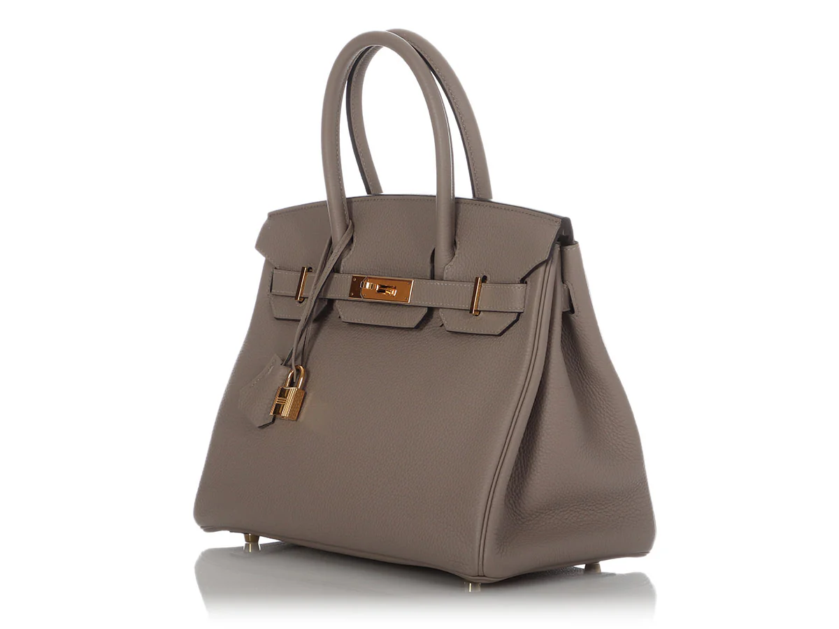 Hermès Gris Asphalte Togo Birkin 30 - Image 3