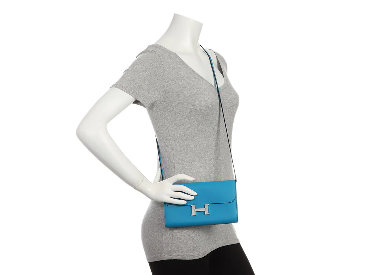 Hermès Bleu Frida Evercolor Constance To Go - Image 10