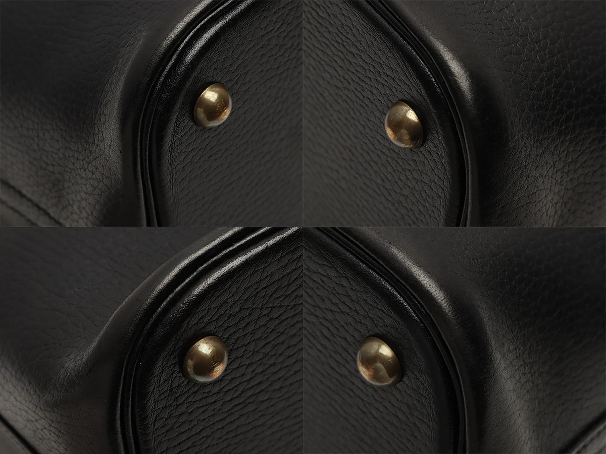 Hermès Vintage Black and Tan Ardennes Bolide 35 - Image 8