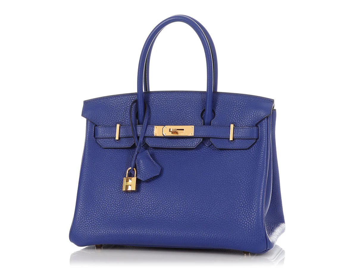 Hermès Bleu Electrique Clémence Birkin 30 - Image 2