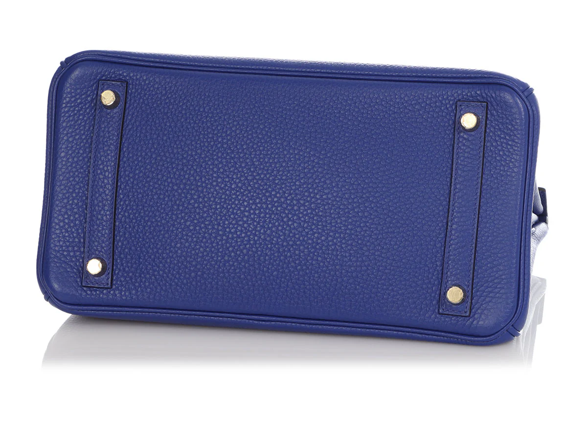 Hermès Bleu Electrique Clémence Birkin 30 - Image 6