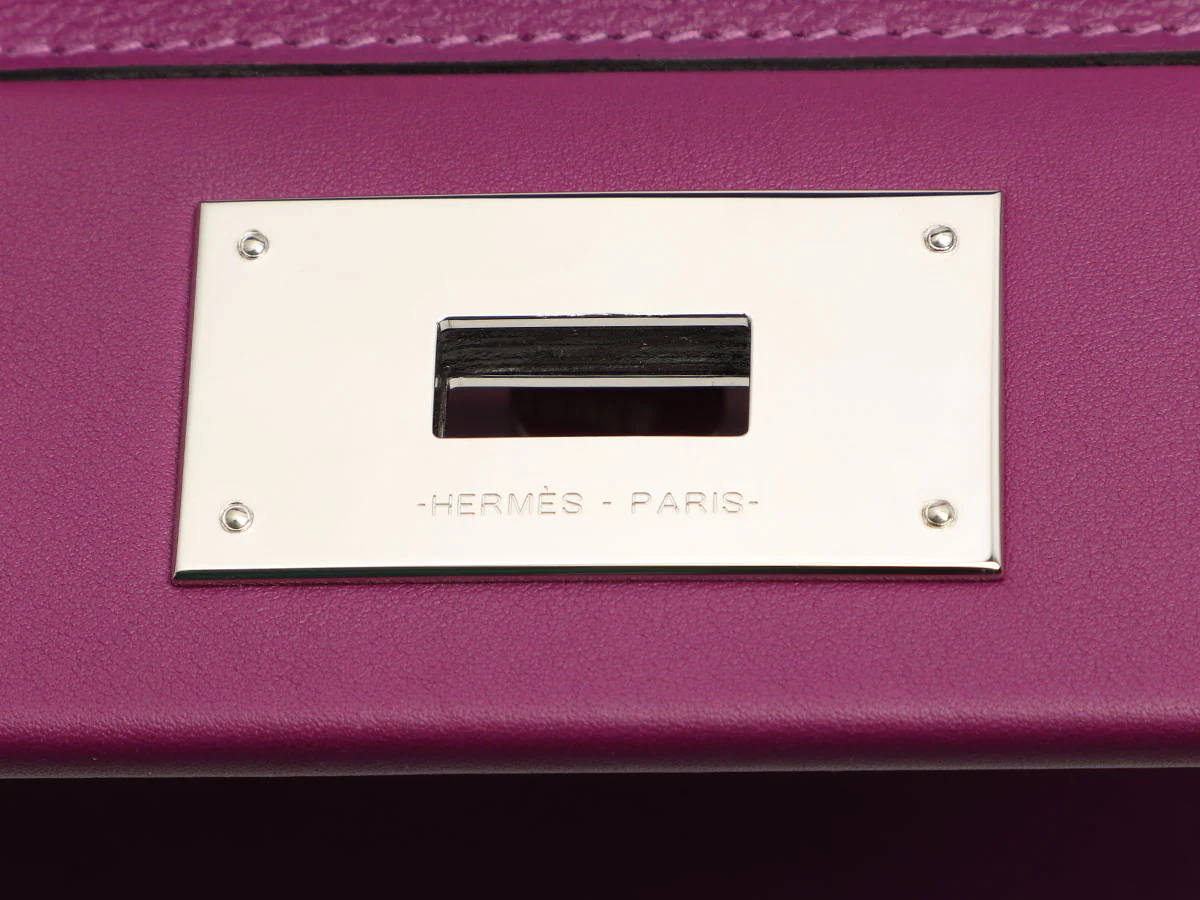 Hermès Mini Anemone Swift and Evercolor 24/24 Bag - Image 11