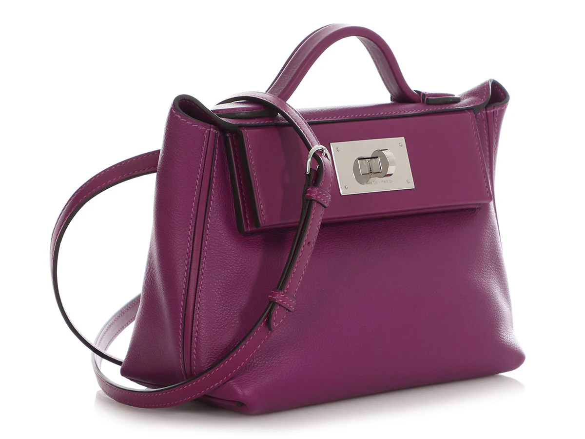Hermès Mini Anemone Swift and Evercolor 24/24 Bag - Image 6