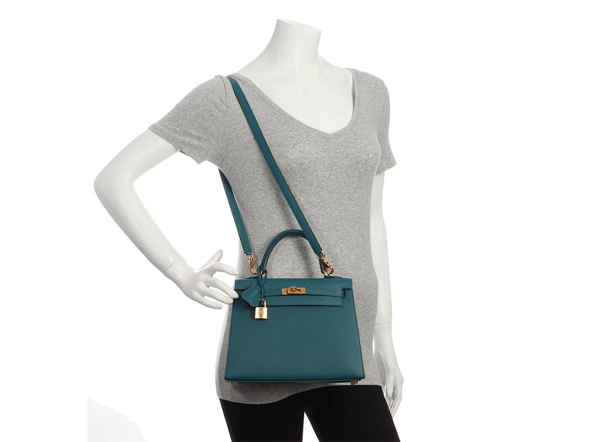Hermès Vert Bosphore Epsom Kelly 25 - Image 11
