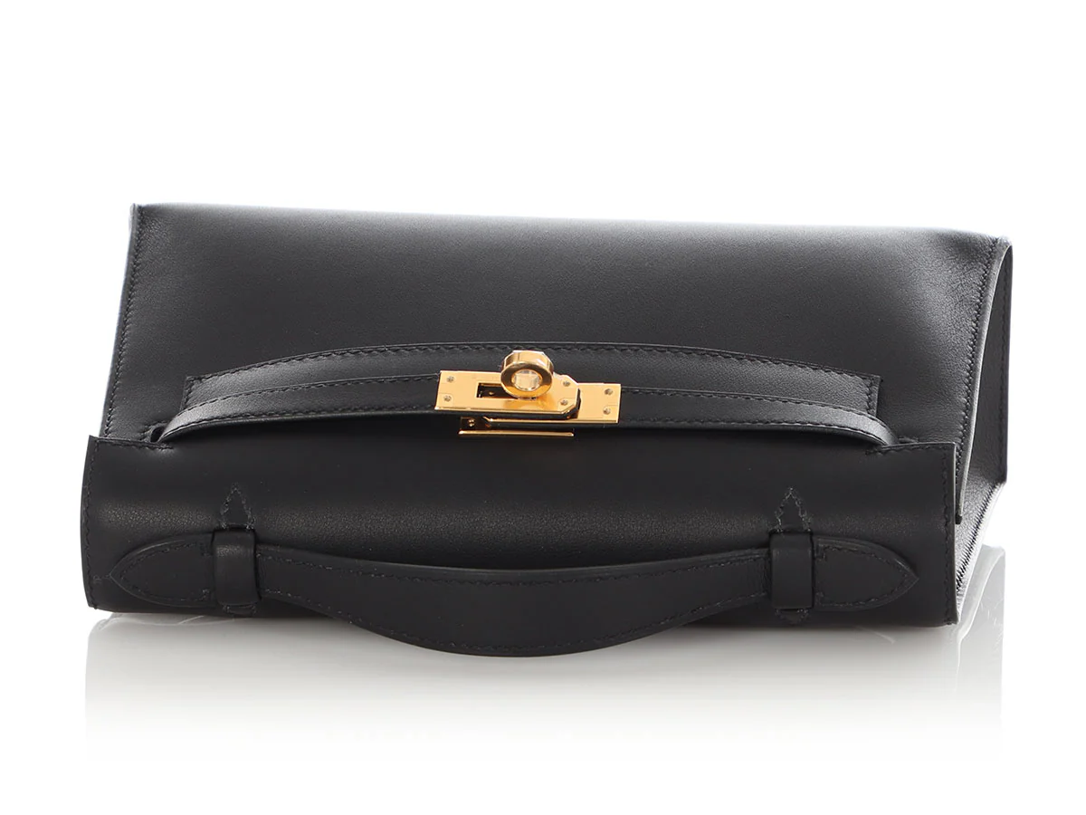 Hermès Black Swift Kelly Pochette - Image 7