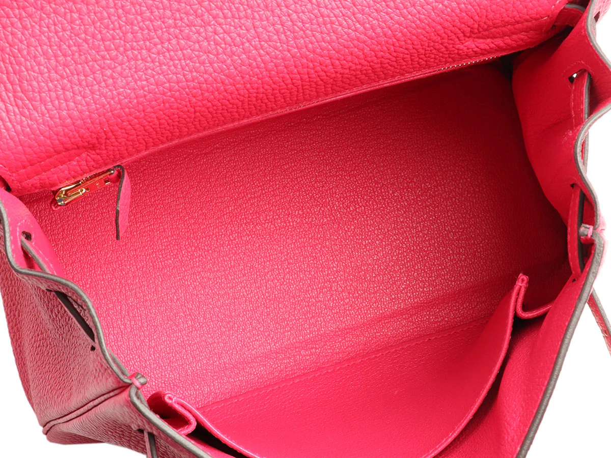 Hermès Framboise Togo Kelly 25 - Image 10