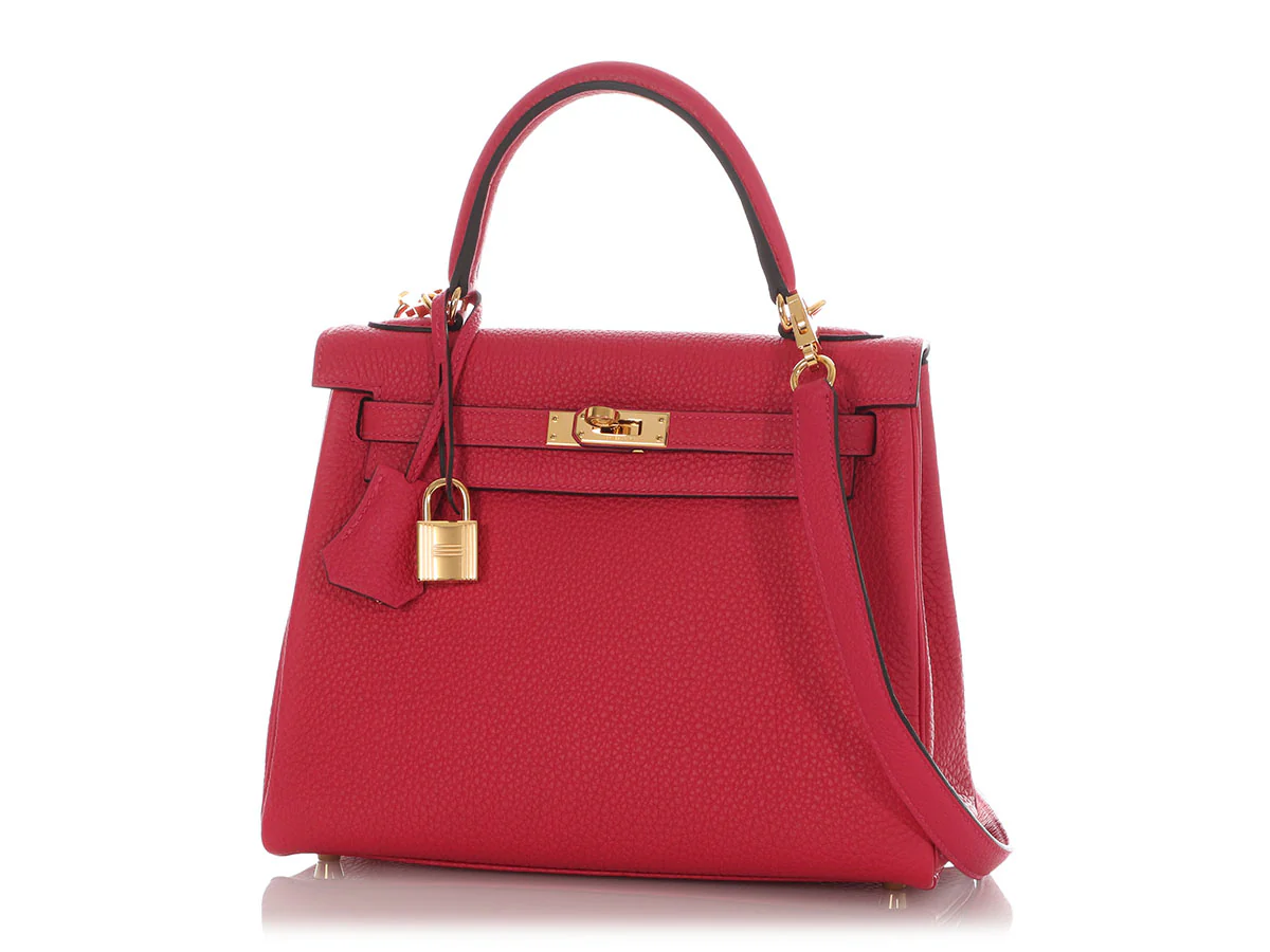 Hermès Framboise Togo Kelly 25 - Image 2