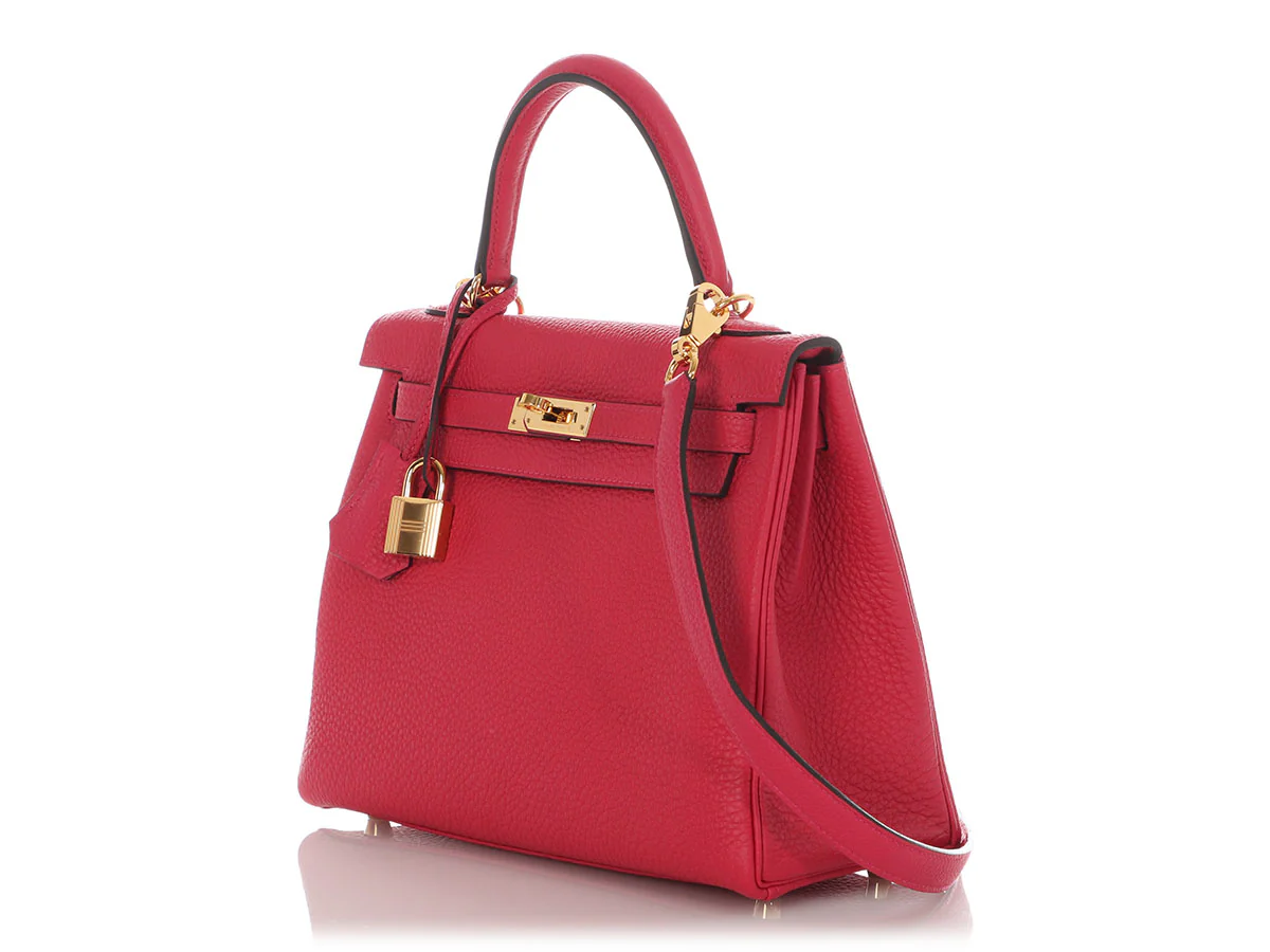 Hermès Framboise Togo Kelly 25 - Image 3
