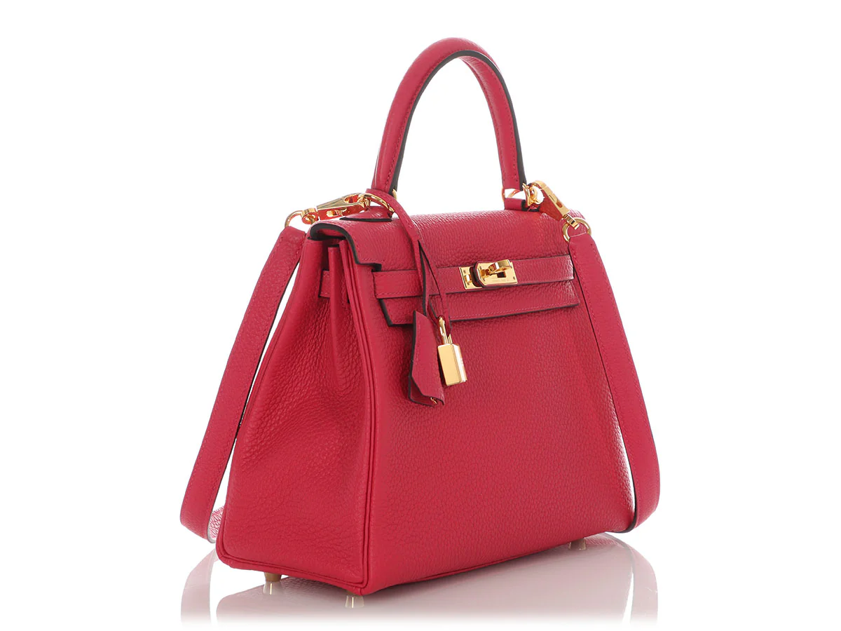 Hermès Framboise Togo Kelly 25 - Image 5