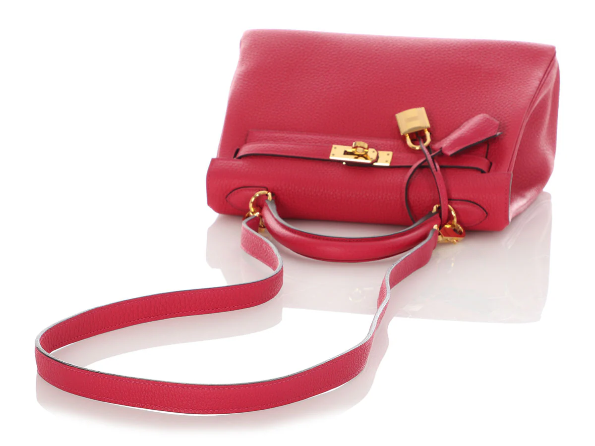 Hermès Framboise Togo Kelly 25 - Image 7