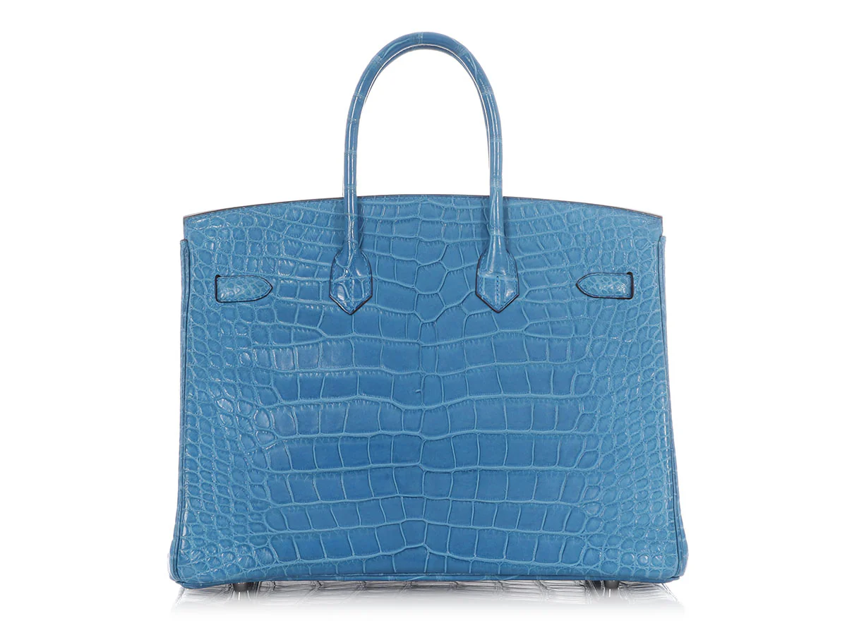 Hermès Mykonos Matte Alligator Birkin 35 - Image 4
