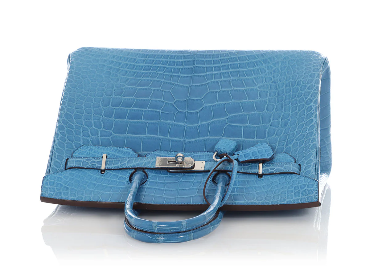 Hermès Mykonos Matte Alligator Birkin 35 - Image 7