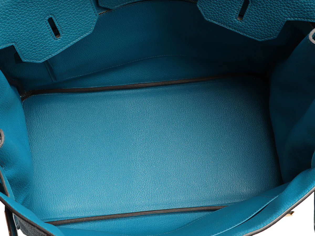 Hermès Bleu Izmir Clémence Birkin 35 - Image 10