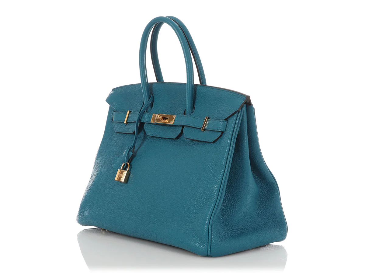 Hermès Bleu Izmir Clémence Birkin 35 - Image 3