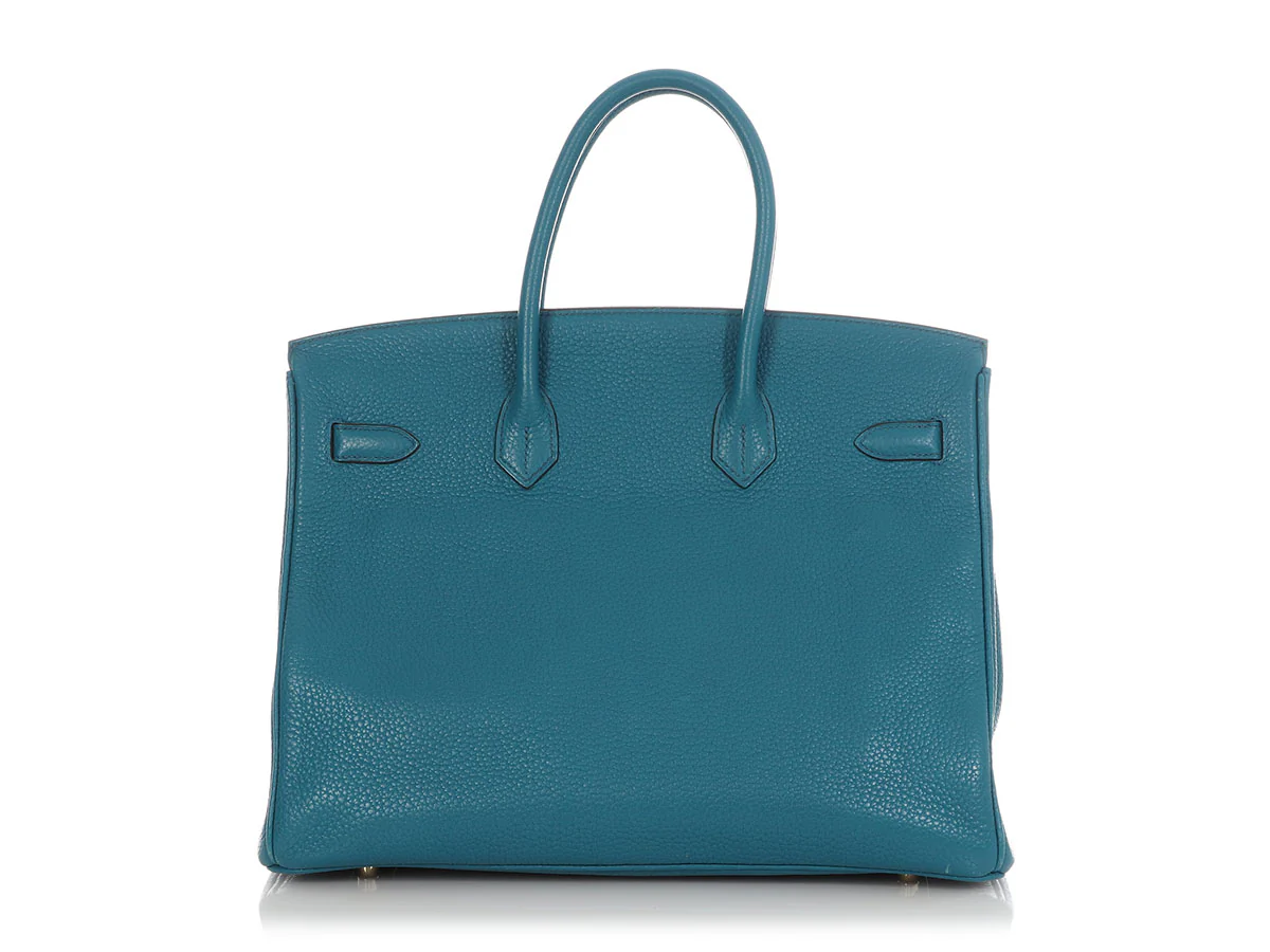 Hermès Bleu Izmir Clémence Birkin 35 - Image 4