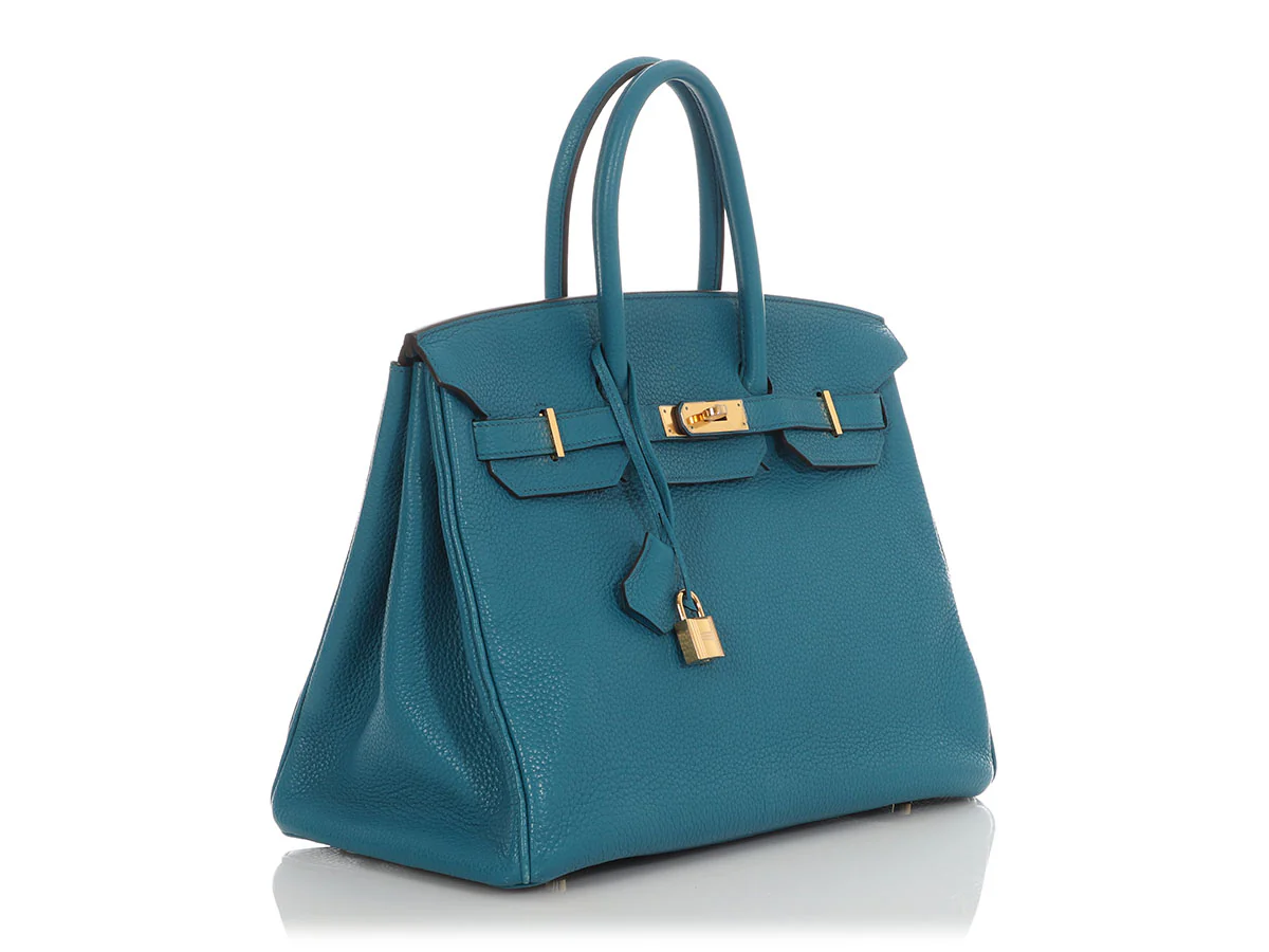 Hermès Bleu Izmir Clémence Birkin 35 - Image 5